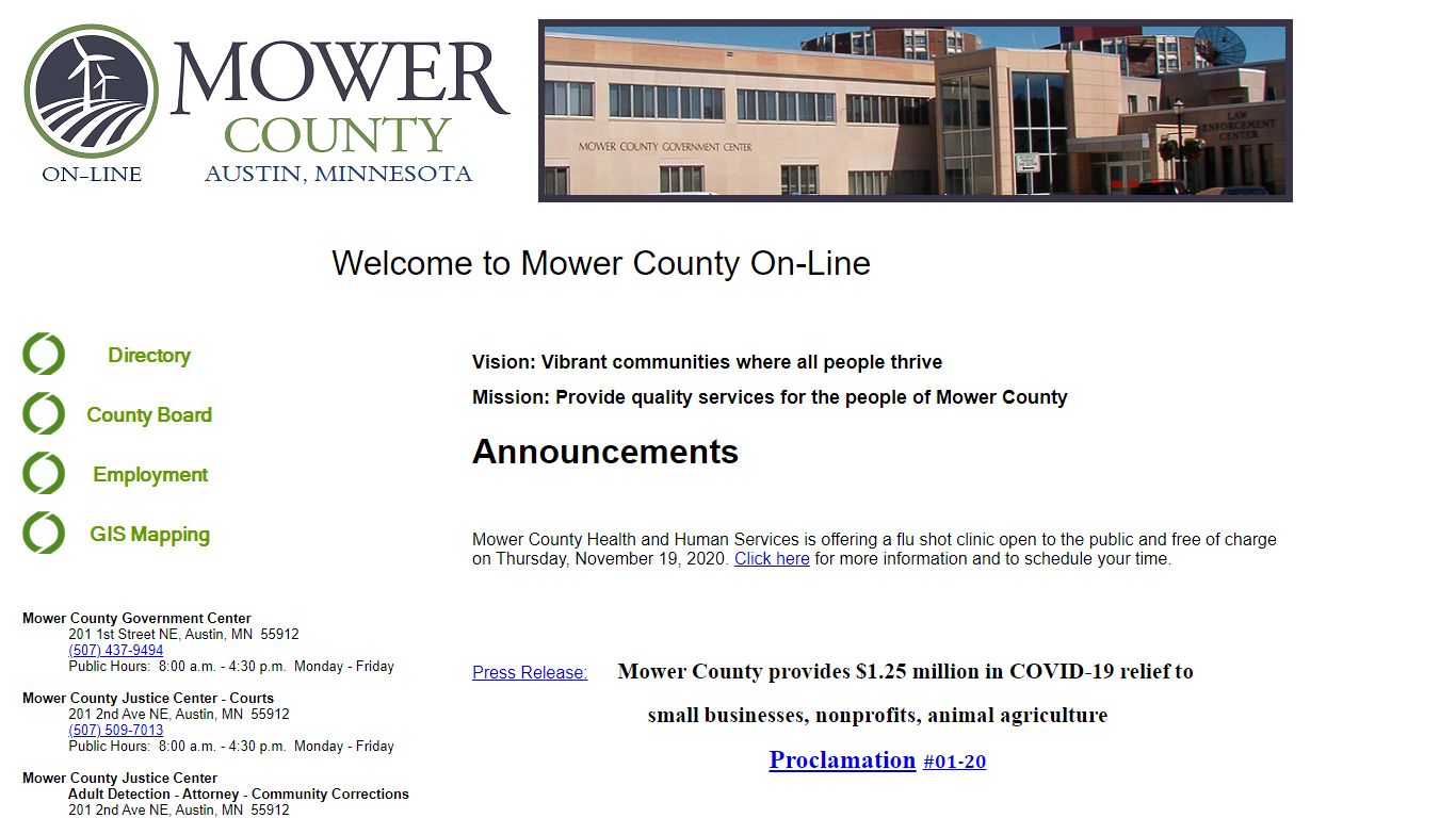 Mower County Jail Inmates in Custody - Mower County, Minnesota